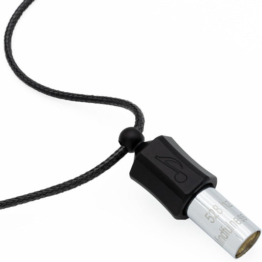Stress Relief Gift for Men, WomenAnxiety Necklace 528 Hz Breathing Meditation Whistle Mindfulness Device for Stress Relief Calm Meditation Adjusting Breathing Anxiety Relief Necklace