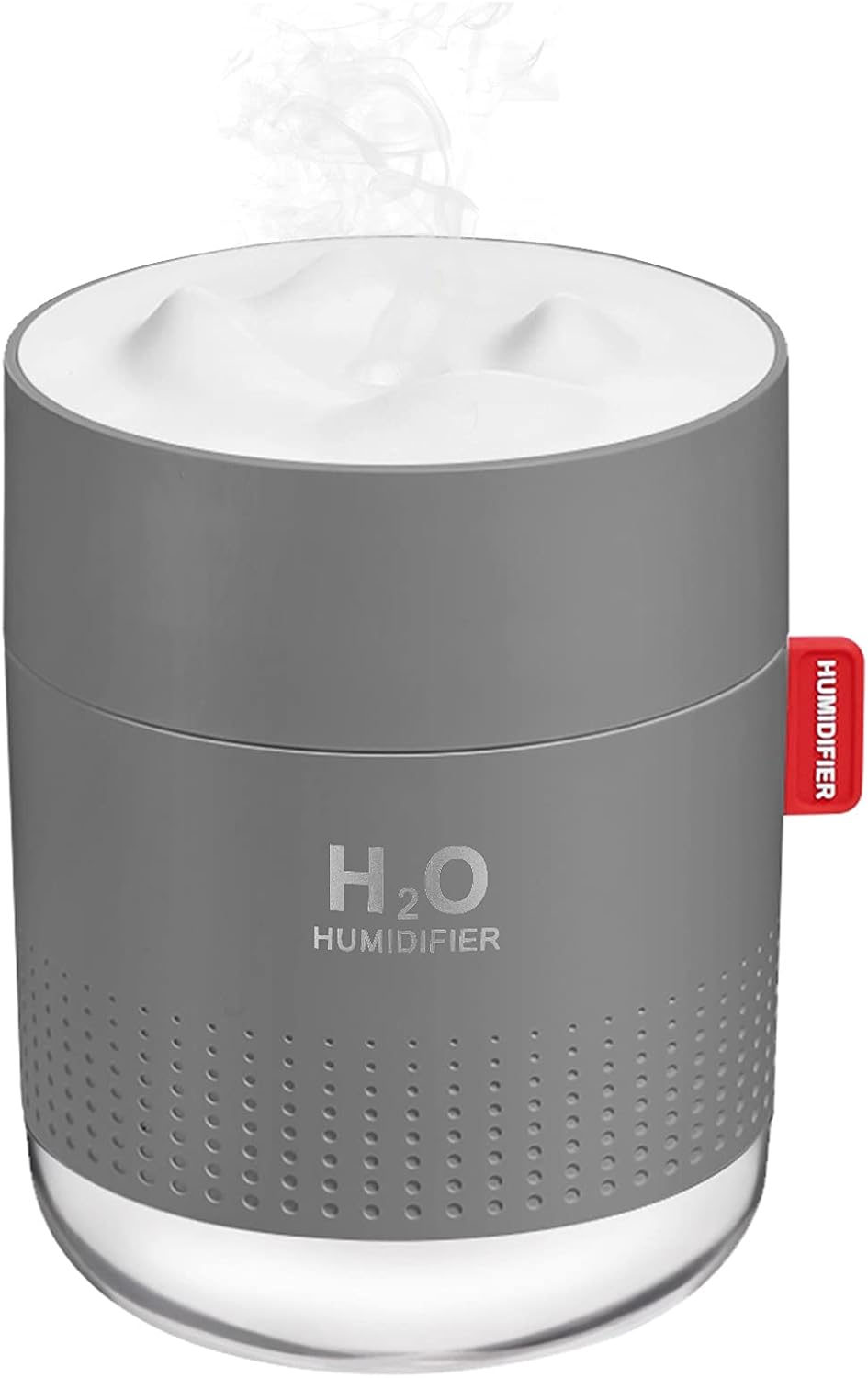 Portable Mini Humidifier, 500ml Small Humidifier for Bedroom Travel, White | USB Personal Cool Mist Humidifier for Baby Room Office Desk Home Plants, Auto Shut-Off, 2 Mist Modes, Super Quiet