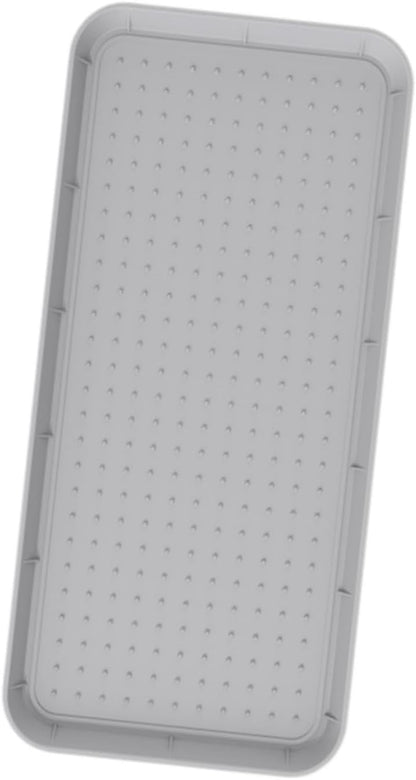 predolo Boot Tray Heavy Duty Silicone Multi Purpose Tray Raised Edge Suitable for Entryway Garden Patio Home Organization, Gray