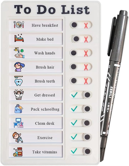 Chore Chart for Multiple Kids, ADHD Tools Checklist Board Routine Schedule (to Do List)