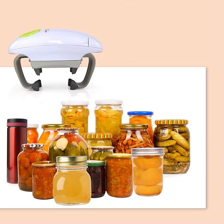 One-Touch Automatic Electric Jar Opener – Hands Free Smooth Edge Kitchen Can Opener Higher Torque & Strong High Quality