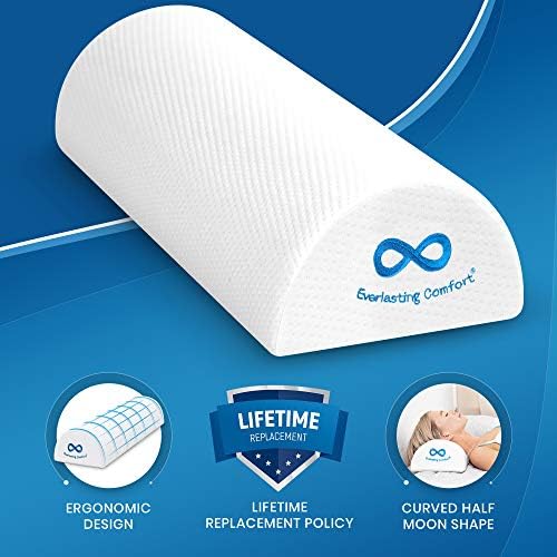 Everlasting Comfort Knee Pillow & Half Moon Pillow - Sleep Harmony Set for Pain Relief & Postural Support - Align Your Spine, Relieve Pressure, and Enhance Comfort