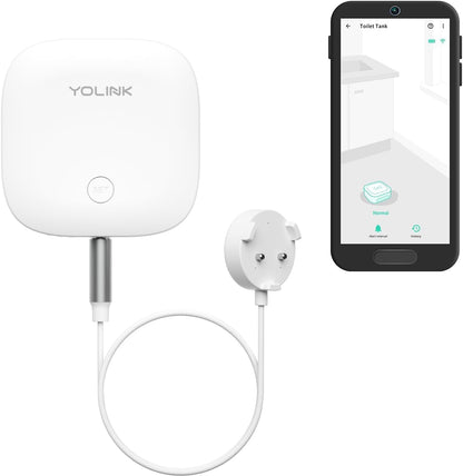 YoLink LoRa Smart Water Level Monitoring Sensor, Wireless Battery-Powered Float Switch Alarm, Sump Pump Alarm, AC Condensate Overflow, Tank Level, Toilet Leak Sensor, 105dB Siren, YoLink Hub Required