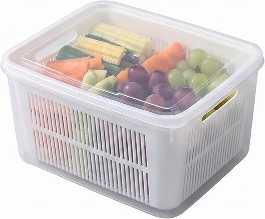 Kruggo Fruit Storage Container For Fruit Kitchen Storage (A, Medium)