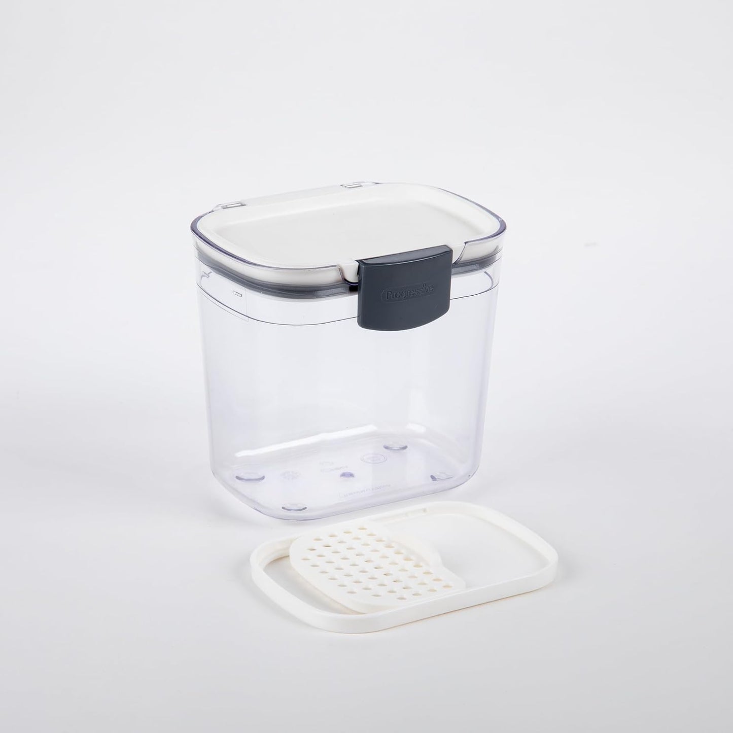 ProKeeper Mini Spice & Herb Storage Container – 1.5 Cups, Airtight, Clear Plastic for Baking Soda, Powder, and Snacks | Includes Removable Leveler and Sliding Dusting Screen, Ideal for Spices, Herbs, or Small Snacks, BPA-Free and Dishwasher Safe