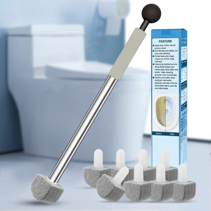 Pumice Stone Toilet Bowl Cleaner for Hard Water Ring & Stains | Removes hard water rings, calcium buildup & rust stains from toilet bowls without scratching porcelain.