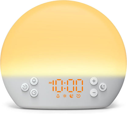 Sunrise Alarm Clock Wake up Light White Noise Sound Machine with Timer