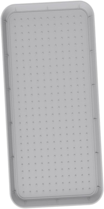 predolo Boot Tray Heavy Duty Silicone Multi Purpose Tray Raised Edge Suitable for Entryway Garden Patio Home Organization, Gray