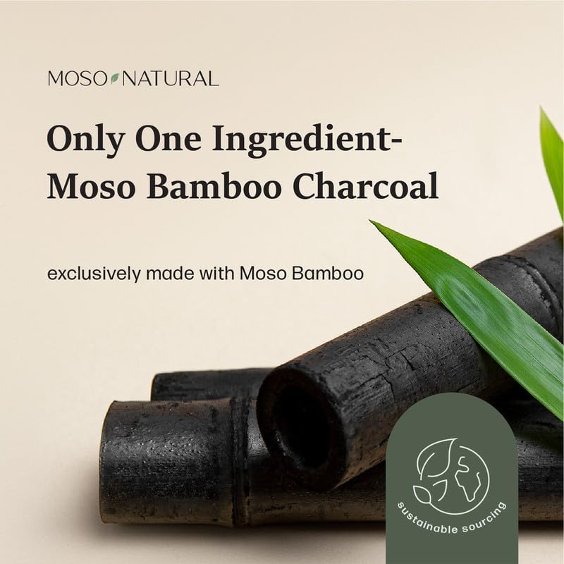 Moso Natural Air Purifying Bag 600g, Premium Charcoal Odor Absorber & Room Deodorizer for Large Spaces — Lasts 2 Years, Bedroom, Basement, Pet Odor Eliminator for Home, Unscented Bamboo Charcoal Bag