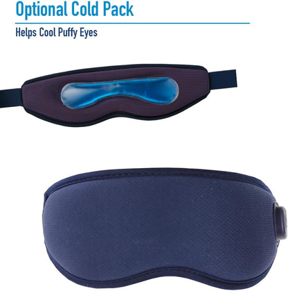 Miracle Eye Mask for Dry Eye Relief, Massaging Heated Eye Mask, Cordless & Rechargeable Warm Compress for Eyes, Gel Cold Pack Included, Soft & Comfortable, Helps Support Eye Strain