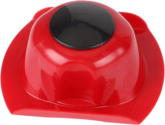 Cut-resistant Kitchen Finger Guard, Polymer Food Holder for Slicer Grater Mandoline, Bright Red, 10x11.5x5cm