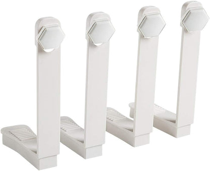 4 Pieces Sheet Holders - New Approach for Keeping Your Sheets On Your Mattress - No Elastic Straps or Clips. Easy Install