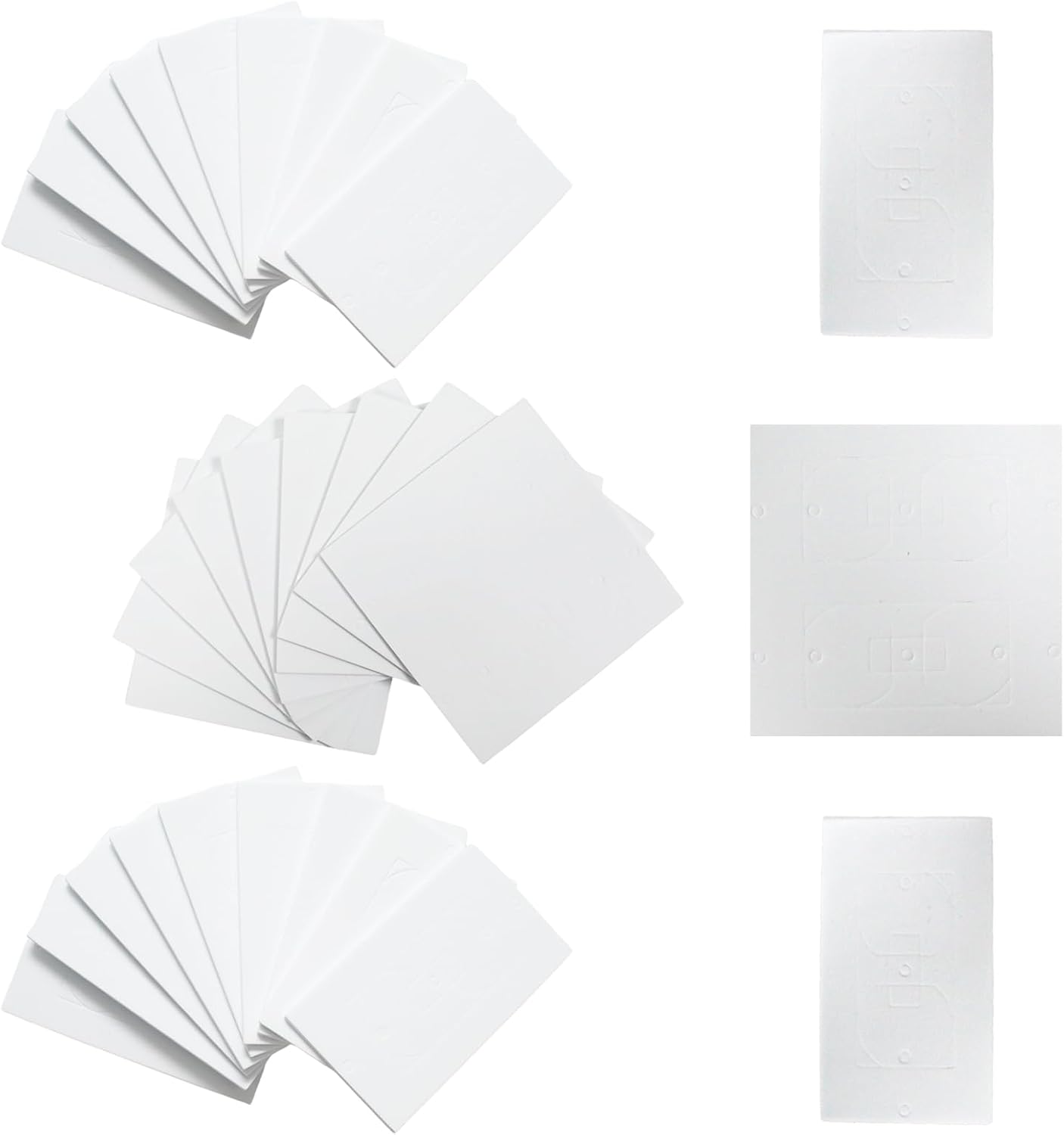 30pcs Electrical Outlet Insulation Pads,Draft Sealers Foam Gasket Outlet Insulators,Compatible Wall Light Switch Socket Covers for Home Improvement(Style A)