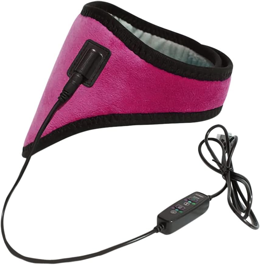 USB Neck Heating Pad Heated Neck Wrap for Pain Relief Electric Neck Warmer Collar Physical Therapy Heated Neck Brace 3 Adjustable Temp Auto Shut Off Portable Neck Heat Brace for Soreness Stiffness