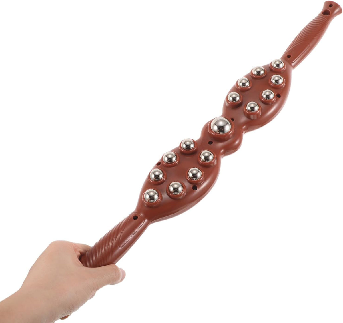 Handheld Massage Stick Roller with Steel Balls Muscle Massage Roller for Neck and Back for Muscle Relief and Relaxation at Home Or Travel