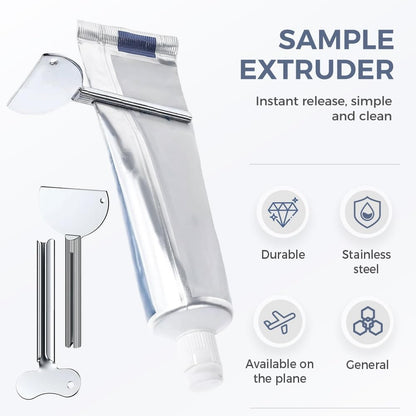 Runsgo Toothpaste Squeezer, Metal Tube Squeezer Key Stainless Steel Toothpaste Roller Tube Wringer for Paint, Cream, Cosmetic and Hair Dye (6 PCS)