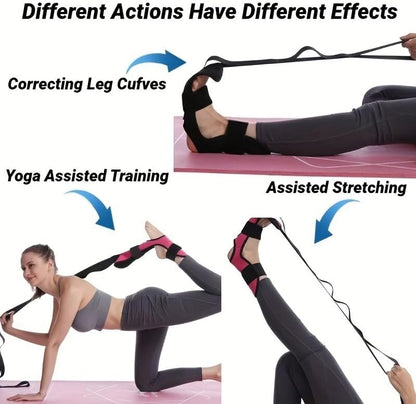 Leg Stretching Strap with Loops, Yoga Strap Foot and Calf Stretcher Band Stretch Bands Leg Stretcher Belt for Stretching Equipment Exercise Flexibility