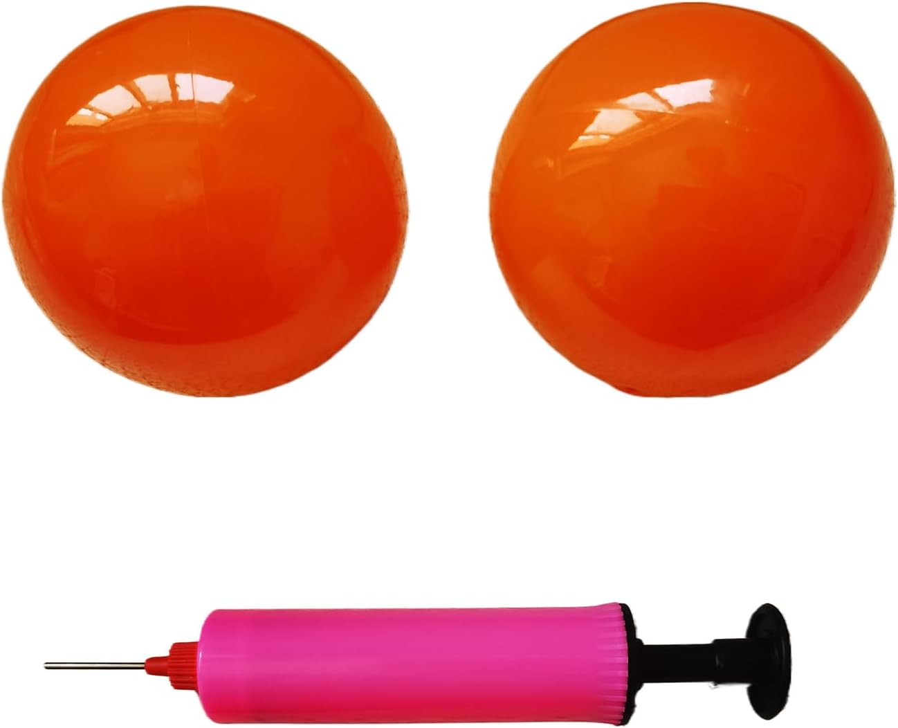 Yoga Massage Ball Smooth Ball – 4 inches Adjustable Firmness Massage Roller Balls for Back, Neck & Floor Therapy – Gentle Deep Muscle Relief for Sensitive Soft Tissue (red)
