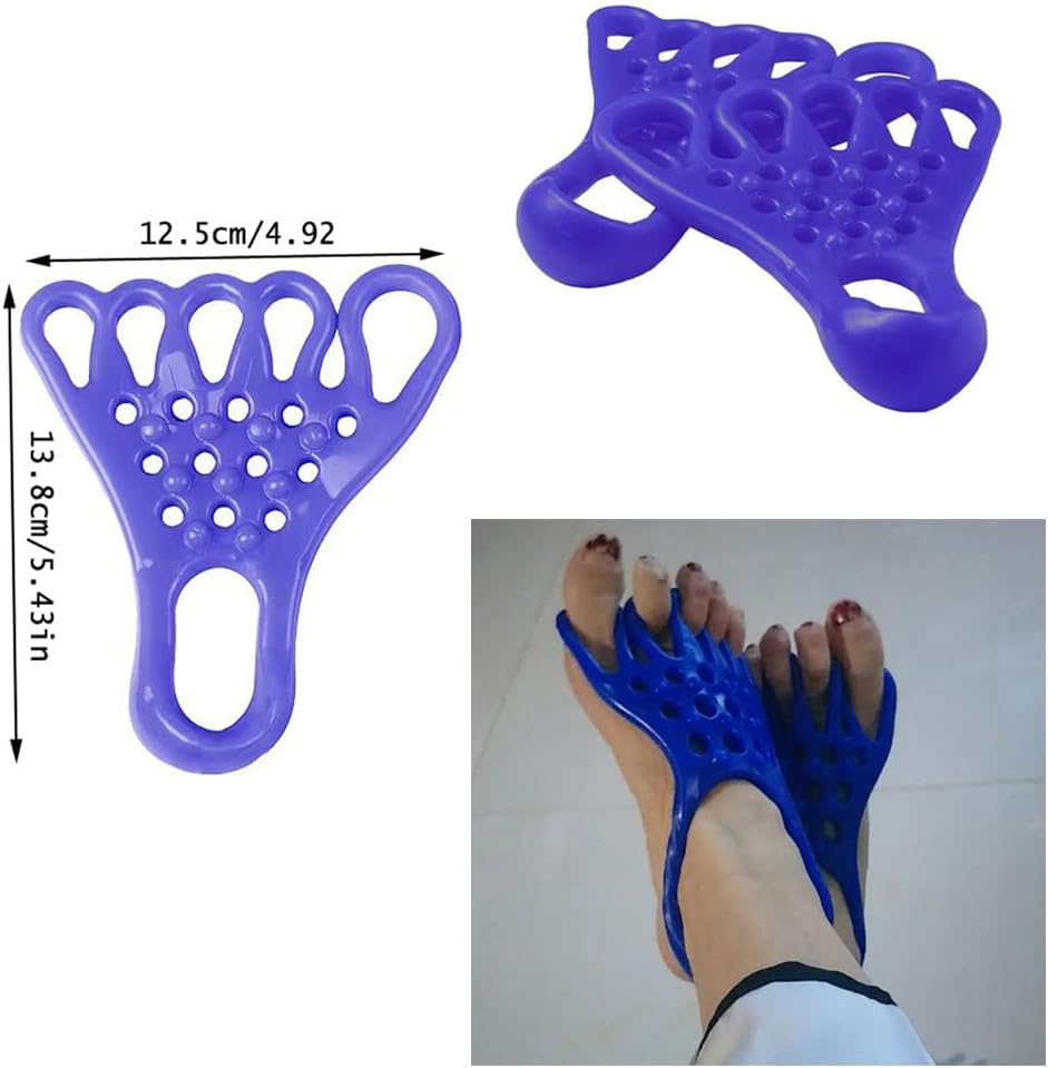 Yoga Toe Stretcher Heel Foot Stretch Gel Band 5 Toes Separator Spacer Corrector Spreader Straightener for Fitness Bunion Relief Overlapping Hammer Toes Hallux Valgus Bunionette Relief