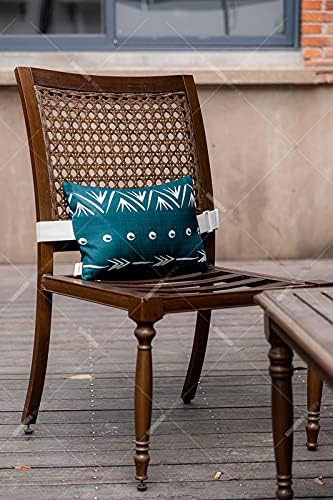 Outdoor Neck Pillow for Recliner,Patio Chaise Lounge Waterproof Headrest Pillow with Adjustable Elastic Stripe,Small Pillows Attachment for Office Chair,Car Seat Head or Lumbar, Navy Blue 2Pack