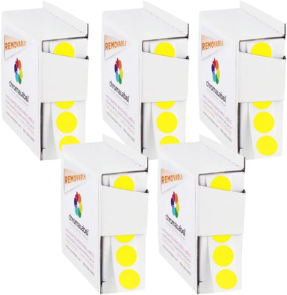 Removable Green Dot Stickers, 1/2 Inch, 1000/Box | Inventory Circle Labels with Removable Adhesive for Offices, Classrooms, Food Service, and Medical Settings. Made in USA