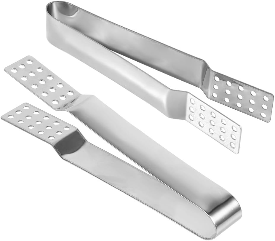 Dioche Kitchen Tong Stainless Steel Tea Bag Squeezer Utility Tong Tea Bag Strainer for Kitchen Tools