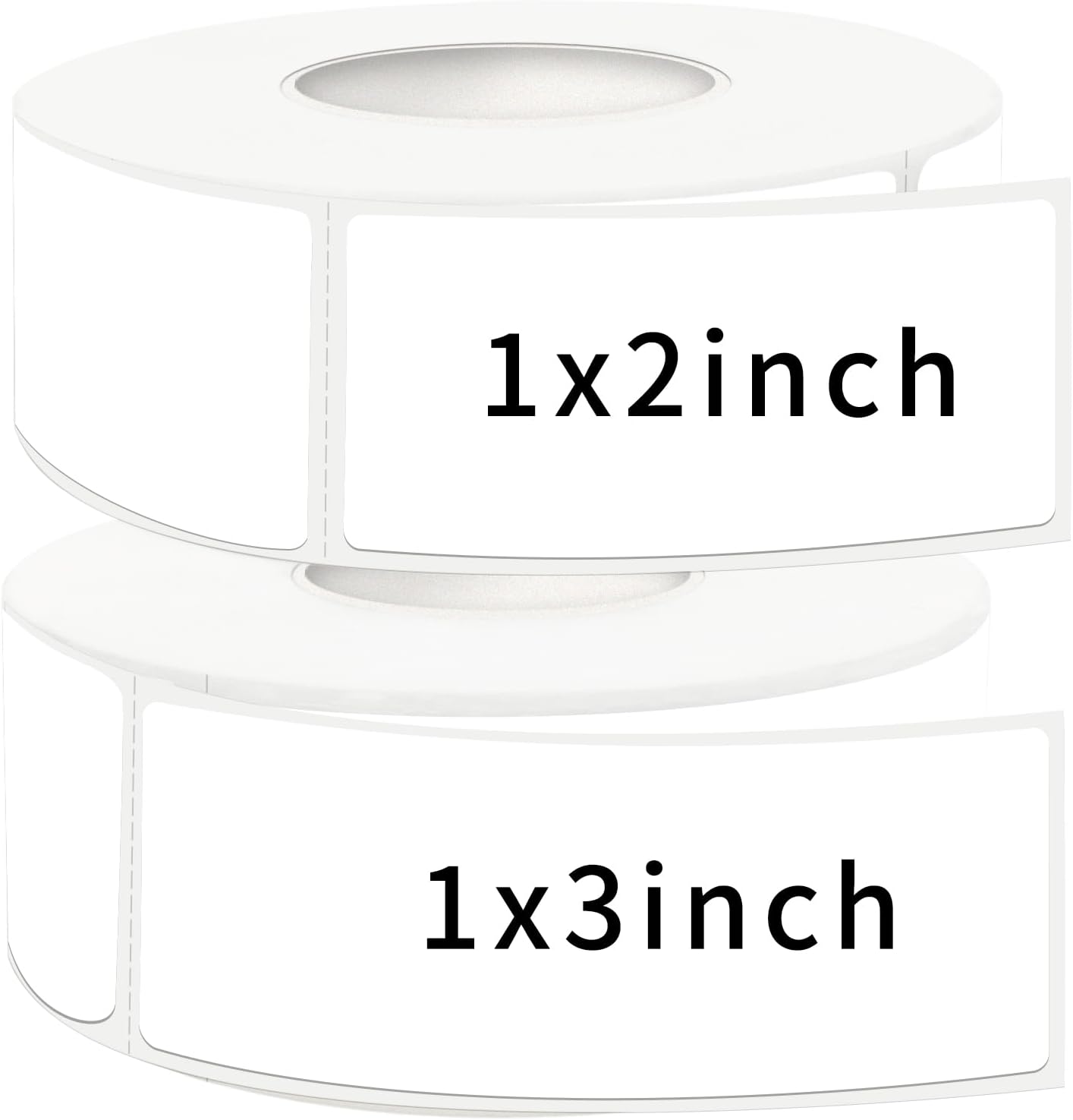 Removable Freezer Labels, Date Label 1x2 Inch Food Storage Stickers, Waterproof Oil Resistant Easy Clean Leaves no Residue 300 Total Per Roll