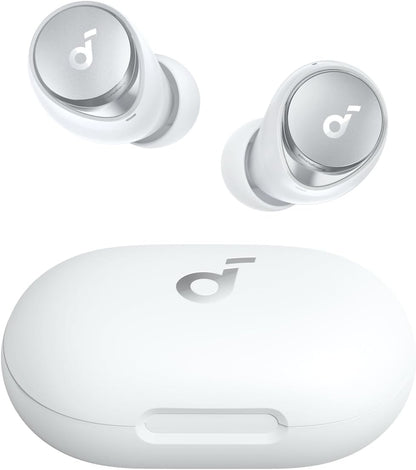soundcore by Anker Space A40 Auto-Adjustable Active Noise Cancelling Wireless Earbuds, Reduce Noise by Up to 98%, 50H Playtime, Hi-Res Sound, Comfortable Fit, App Customization, Wireless Charge (Blue) | Reduce Noise by Up to 98%, Ultra Long 50H Playtime,