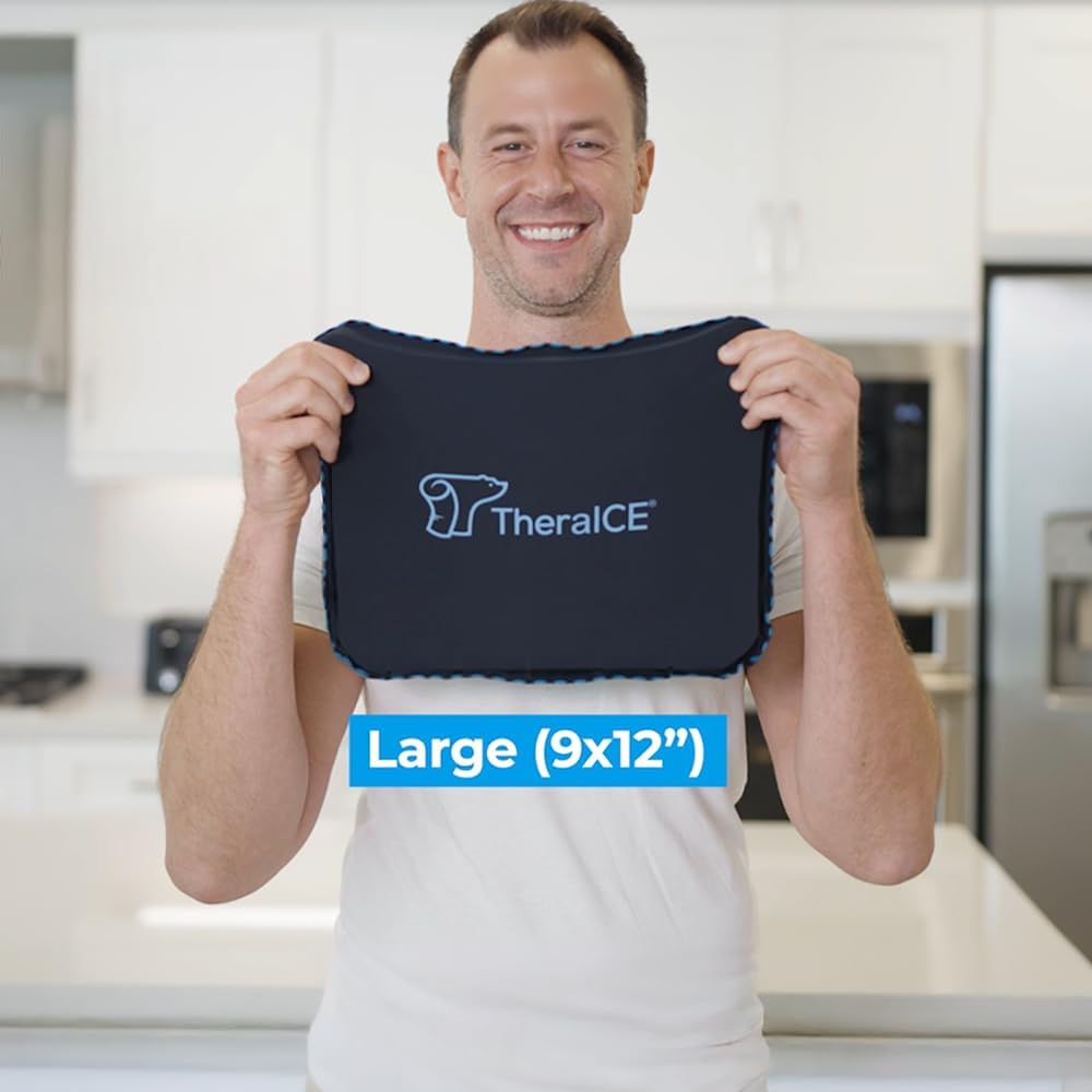 TheraICE PROpack Ice Pack for Injuries, Reusable Multipurpose Cold Gel 5x8 | Small 5x8 Multipurpose Cold Icepack For Aches & Pains - Great for Muscular Back Pain, Shoulder, Hip Knee