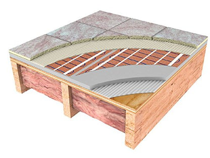 SunTouch TapeMat Electric Radiant Floor Heating Mat, Orange, 120V, 10 Sq Ft