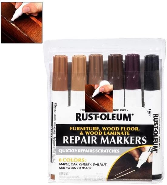 Rust-Oleum Wood Stain Repair Marker Kit - 6 Colors