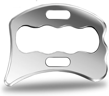 304Stainless Steel Gua Sha Derma Edge Massage Tools-Scraping Massage Tools,Muscle Scraper Tool (D2)
