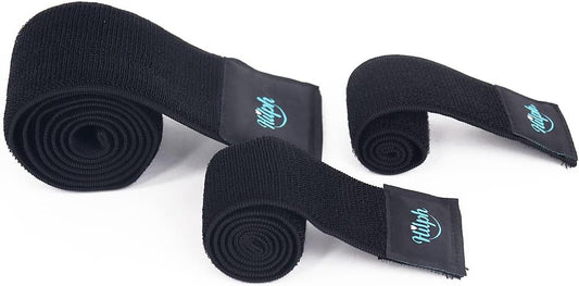 Hilph Ice Pack Strap, Stretchable, 3 Sizes Belt Extender Secure Straps | Elastic Hook and Loop Extension Straps, Add Length to Most Ice Packs, Secure Ice Pack, Multiple Use for Knee, Back, Shoulder