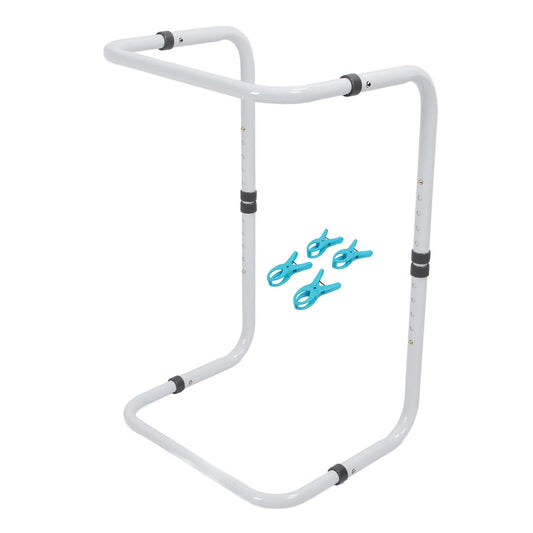 Blanket Lifter for Feet, Sheet Riser Height Adjustable Relieve Pressure Foot Tent Blanket Support Holder for Surgery Recovery with 4 Clips, Adjustable Blanket Support Holder