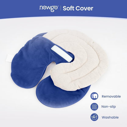 NEWGO Face Heating Mask, Moist Heat for Sinus & Migraine, Purple | Reusable and Easy to Use, Microwavable Warm Compress for Sinus Pressure, Migraine, and Tension Headache Relief