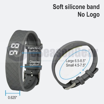 VB80 12 Alarm Vibrating Watch, Silent Vibration Shake Wake ADHD Medication Reminder