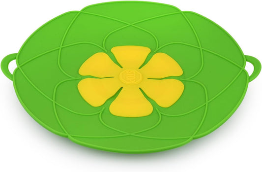 Spill Stopper Lid Cover 11 Inch Silicone Pot Boil Over Preventer for Pans and Pots