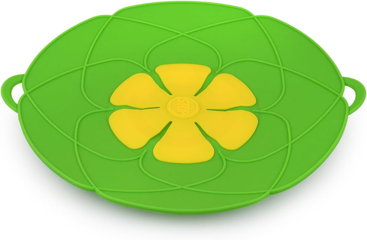 Spill Stopper Lid Cover 11 Inch Silicone Pot Boil Over Preventer for Pans and Pots