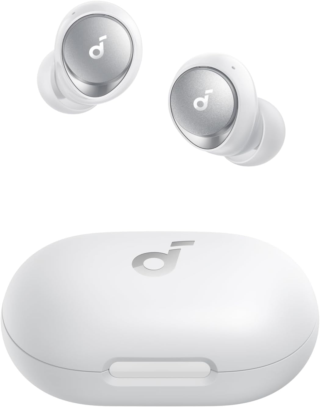 soundcore by Anker Space A40 Auto-Adjustable Active Noise Cancelling Wireless Earbuds, Reduce Noise by Up to 98%, 50H Playtime, Hi-Res Sound, Comfortable Fit, App Customization, Wireless Charge (Blue) | Reduce Noise by Up to 98%, Ultra Long 50H Playtime,