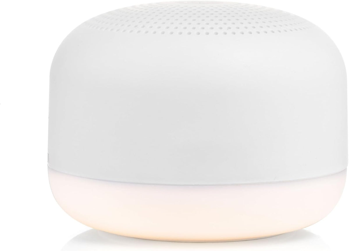 Yogasleep Travel Mini Portable White Noise Sound Machine, 6 Soothing Sounds, Volume Control, Dimmable Night Light, Sleep Therapy for Adults & Baby, USB Rechargeable, Lanyard Included