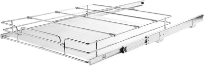 VEVOR 18.5"Wx21"Dx3.5"H Pull Out Cabinet Organizer, Heavy Duty Slide Out Pantry Shelves, Chrome-Plated Steel Roll Out Drawer, Drawer Storage for Home Under Sink, 20"Wx22"Dx7"H Install Size for Cabinet