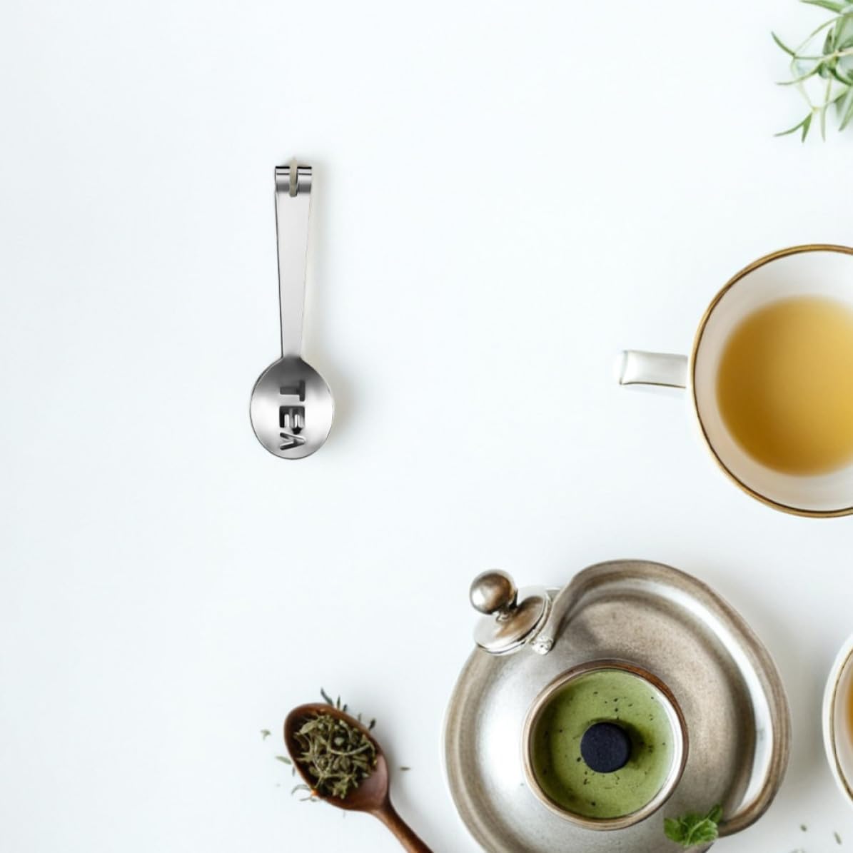 8pcs Stainless Steel Tea Bag Spoon Tongs Tea Squeezer for Tea Leaves | Silver Finish, Easy-clean Build with Precise Grip, Kitchen Use for Sugar and Entertaining Guests