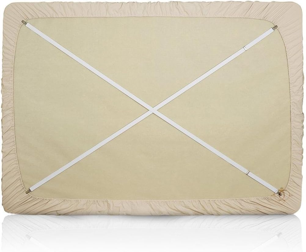 Extend 20" to 78" Adjustable 4-Piece Under Sofa, Mattress, Bed Sheet Fastener, Long Strap Clip Bands BDJ01