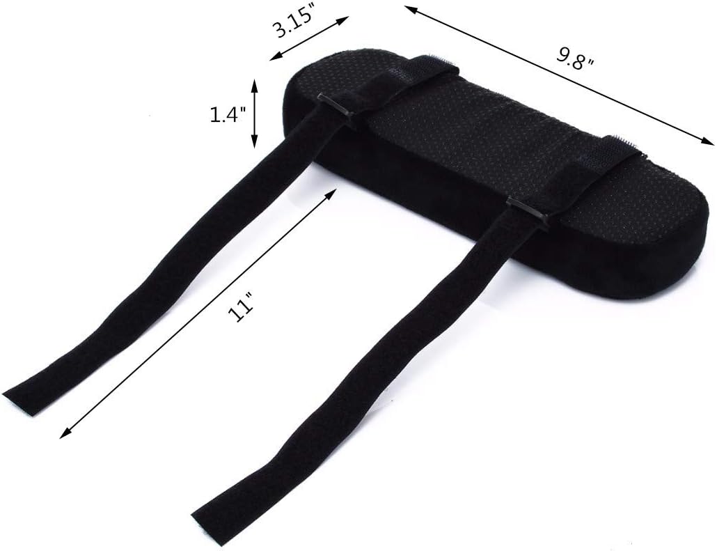traderplus 2 Pcs Memory Foam Chair Armrest Pads Cushion Cover Elbow Pillow for Forearm Pressure Relief