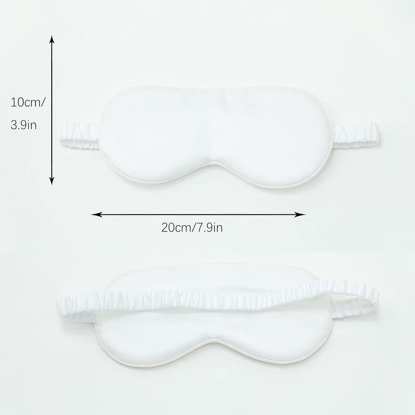 HBHLFZ Sleep Mask 2 Pack - Bamboo Viscose Fiber Sleeping Eye Mask - with Elastic Band/Headband - Comfort Sleeping Shade - for Nighttime Sleeping, Traveling & Napping（Pink，Green）