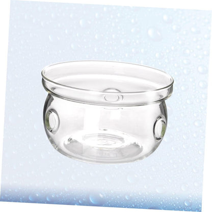 SHOWERORO Glass Tea Pot Heating Base Insulated Design Stylish Glass Warmer for Home and Office Use for Tea Parties and Loose Leaf Brewing