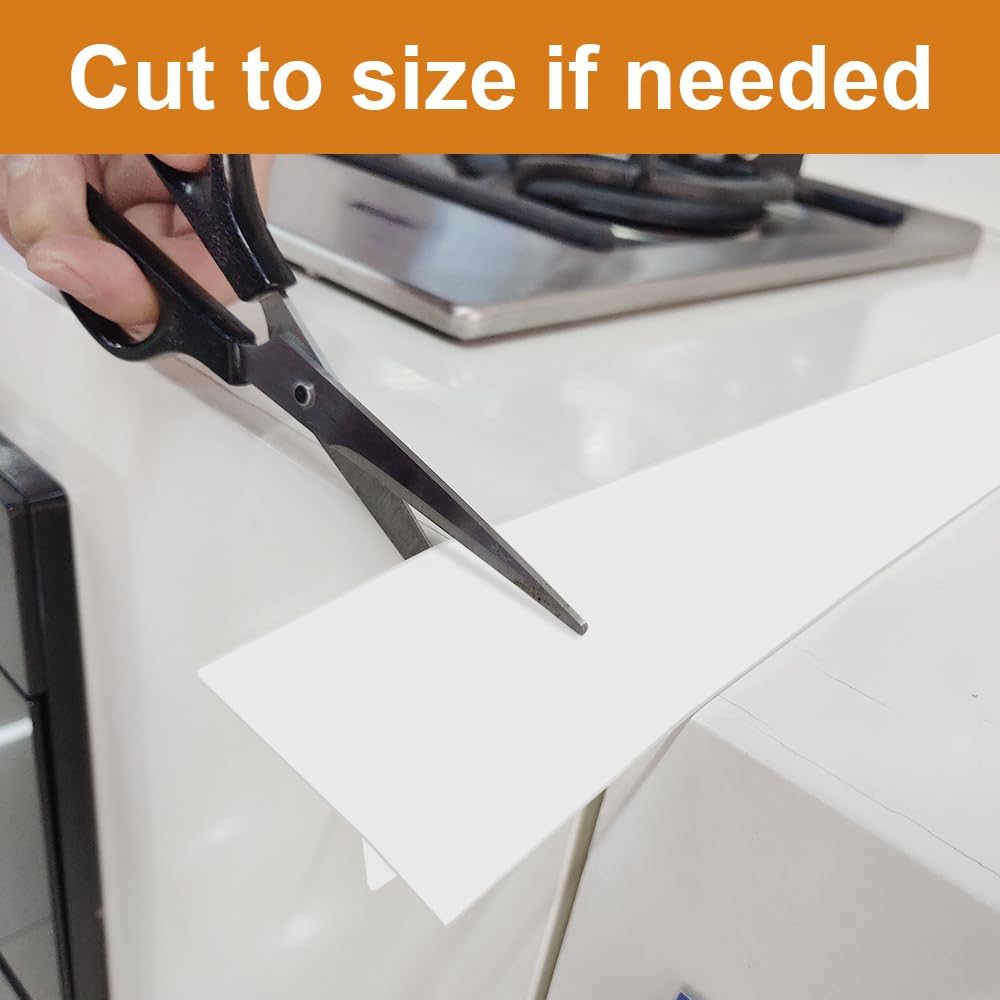Silicone Stove Counter Gap Cover - 25 Inch Gap Filler 2 Pack Black | Long gap filler seals spills between kitchen appliances Stovetop oven countertop; stove gap cover, gas stove side gap covers