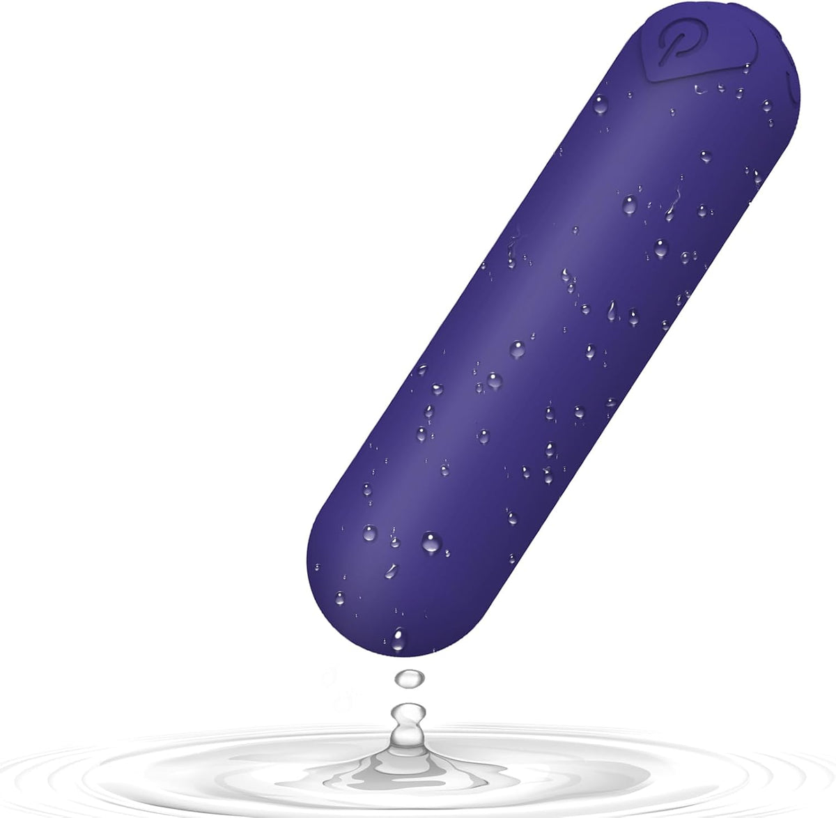 Mini Handheld Electric Back Massager Waterproof Quite Massager, Portable Massager for Back Neck Shoulder Body,Light Purple