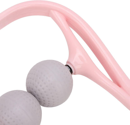 Dual Point Shiatsu Neck Massager Ergonomic Handle Deep Tissue Neck Shoulder Massager for Home Office
