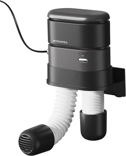 Shoe Dryer,Ski Boot Dryer with Fan Heater,11.8in Extendable Hoses,Rapid Drying,3/6/9 Hour Timer, Portable, Compact